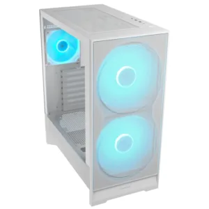 Gabinete Gamer Cougar Airface 180 Branco com 3 Fans RGB CGR-5VA4W-RGB