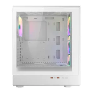 Gabinete Gamer Cougar Airface Pure RGB Mid Tower com Lateral em Vidro e 3 Fans Branco 382GA50.0002