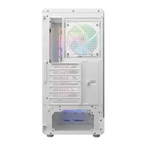 Gabinete Gamer Cougar Airface Pure RGB Mid Tower com Lateral em Vidro e 3 Fans Branco 382GA50.0002