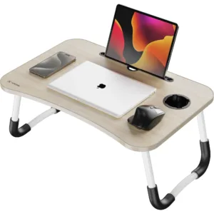Mesa para Notebook Fortrek Portátil Lapdesk com Gaveta Embutida Madeira