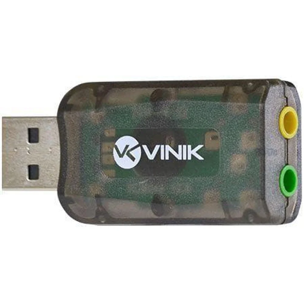 Adaptador de som USB 5.1 Canais Virtual AUSB51 - Vinik
