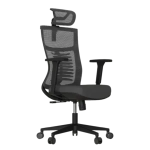 Cadeira Elements Ergonômica Vertta Preta/Cinza