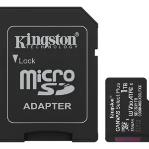 Cartão de Memória MicroSD Kingston Canvas Select Plus Gen3 1TB 150MB/s SDCS3/1TB