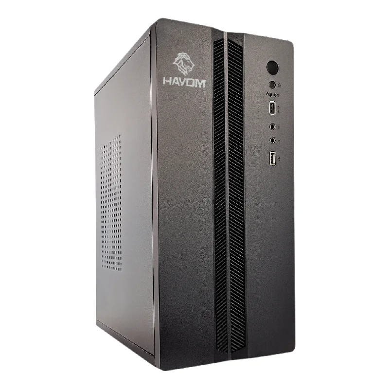 Gabinete Hayom Office GB1753 Preto Sem Fonte Micro-ATX ITX Compacto para PC Desktop