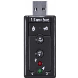 Adaptador de Som USB Vinik 7.1 Canais Virtual AUSB71