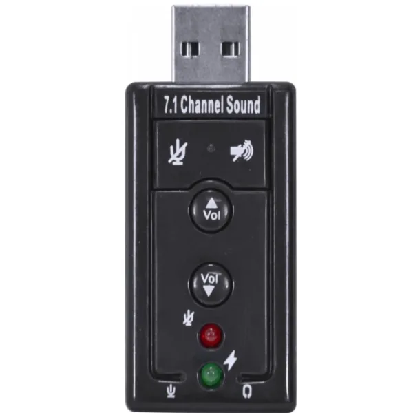 Adaptador de Som USB Vinik 7.1 Canais Virtual AUSB71