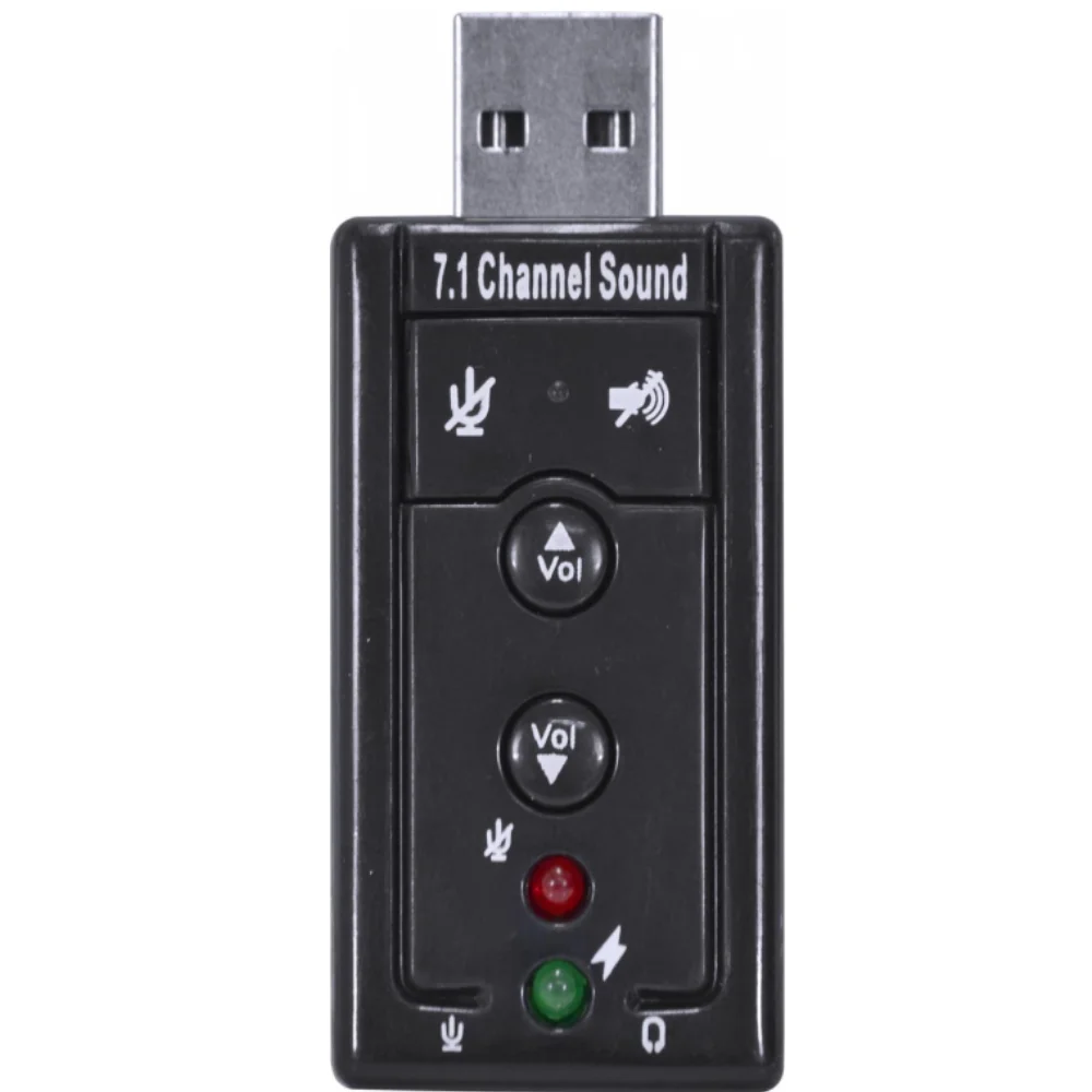 Adaptador de Som USB Vinik 7.1 Canais Virtual AUSB71