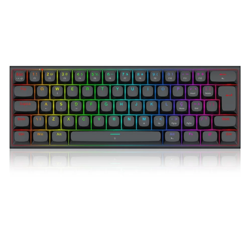 Teclado Magnético Gamer Redragon Fidd RGB K683BW-RGB-PT Switch Pink