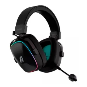 Headset Gamer Aplus Sem Fio Atis PRO RGB (2.4Ghz e Bluetooth) AHW200 Almofada em Tecido Driver 50mm