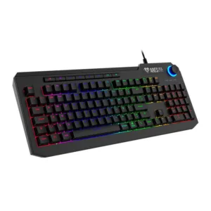 Teclado Gamer Gamdias Ares P2A Membrana ABNT2 Preto com Iluminação RGB