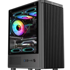 Gabinete Gamer Hayom GB1727 Preto com 3 Fans sem Fonte