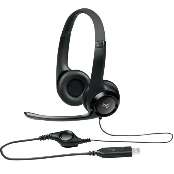 Fone de Ouvido Logitech H390 USB Preto 981-000014