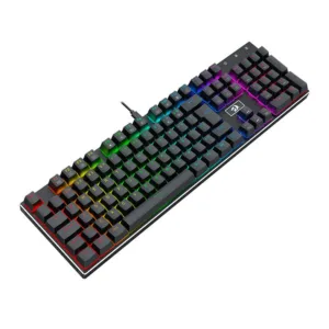Teclado Gamer Devarajas RGB Preto Switch Marrom USB Tipo-C K556RGB (PT-BROWN) - Redragon