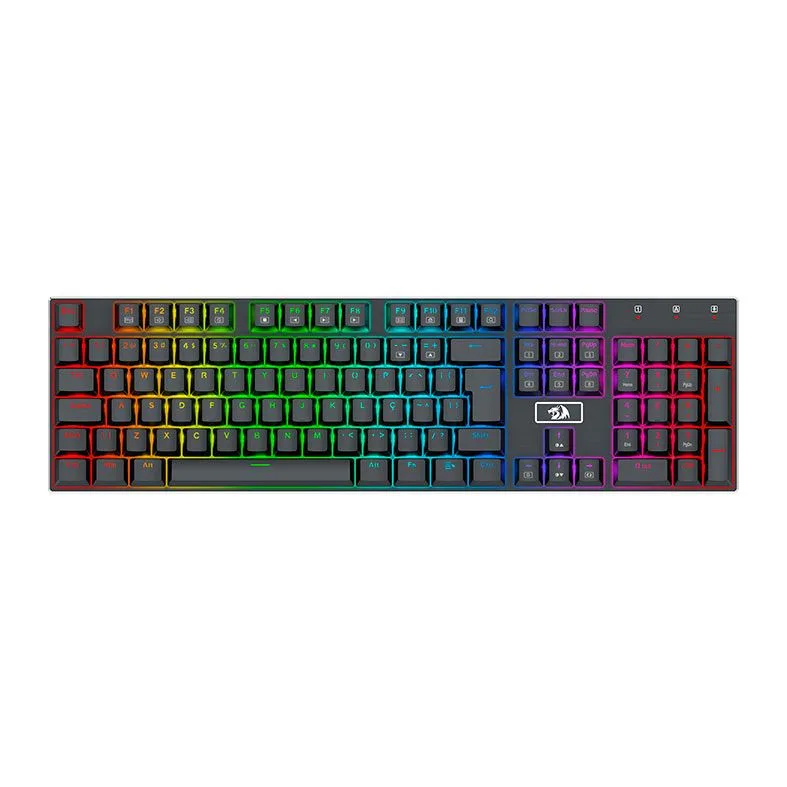 Teclado Gamer Devarajas RGB Preto Switch Marrom USB Tipo-C K556RGB (PT-BROWN) - Redragon