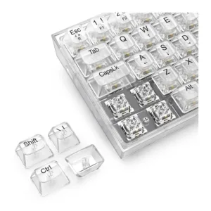 Teclado Gamer Redragon Fizz RGB Crystal Switch Crystal Linear K617CT-RGB PT