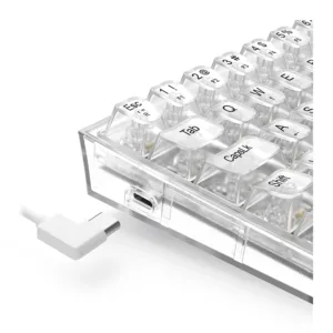 Teclado Gamer Redragon Fizz RGB Crystal Switch Crystal Linear K617CT-RGB PT