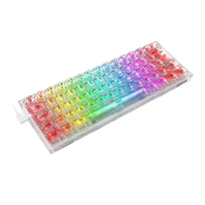 Teclado Gamer Redragon Fizz RGB Crystal Switch Crystal Linear K617CT-RGB PT
