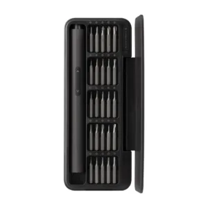 Kit Parafusadeira de Precisão Elétrica HOTO 25 em 1 Cinza com 25 Bits Profissionais QWLSD010