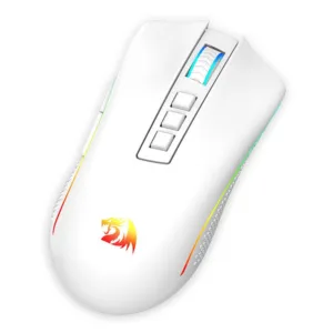 Mouse Gamer Redragon Cobra Pro RGB Wireless USB 10000 DPI Branco M711W-PRO