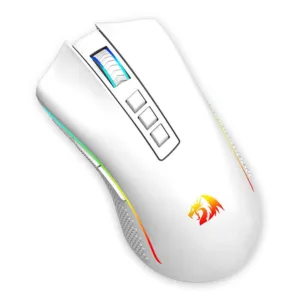 Mouse Gamer Redragon Cobra Pro RGB Wireless USB 10000 DPI Branco M711W-PRO