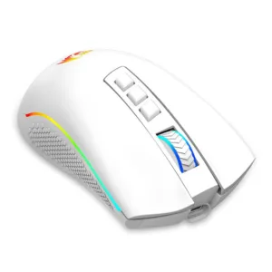 Mouse Gamer Redragon Cobra Pro RGB Wireless USB 10000 DPI Branco M711W-PRO