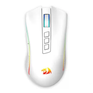Mouse Gamer Redragon Cobra Pro RGB Wireless USB 10000 DPI Branco M711W-PRO