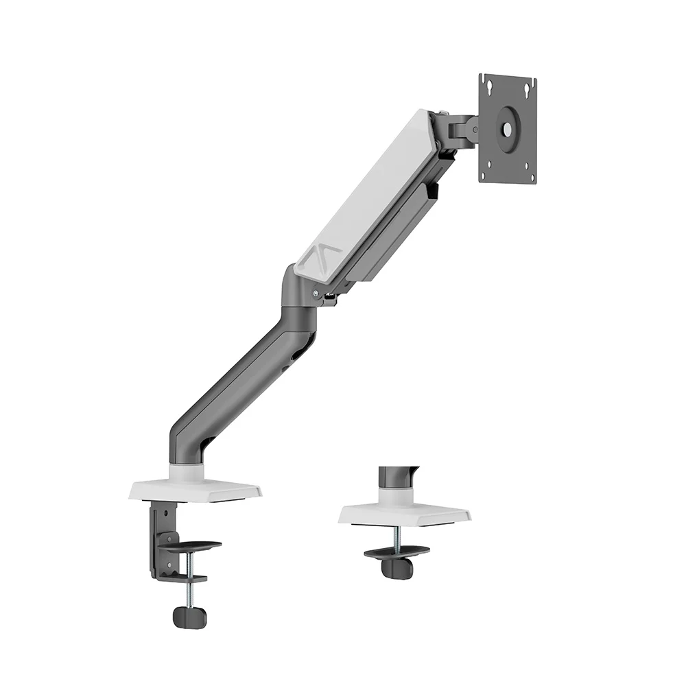Suporte Para Monitor Elements Audaz Single Pistão a Gás Articulado Branco