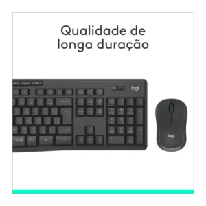 Combo Teclado e Mouse Sem Fio Logitech MK295 Silent Touch ABNT2 920-009793