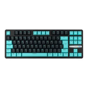 Teclado Aplus Mecânico IARA Obsidian Aqua TKL RGB (Tecnologia Gasket) Switch Blue Huano AK400