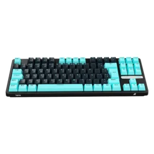 Teclado Aplus Mecânico IARA Obsidian Aqua TKL RGB (Tecnologia Gasket) Switch Blue Huano AK400