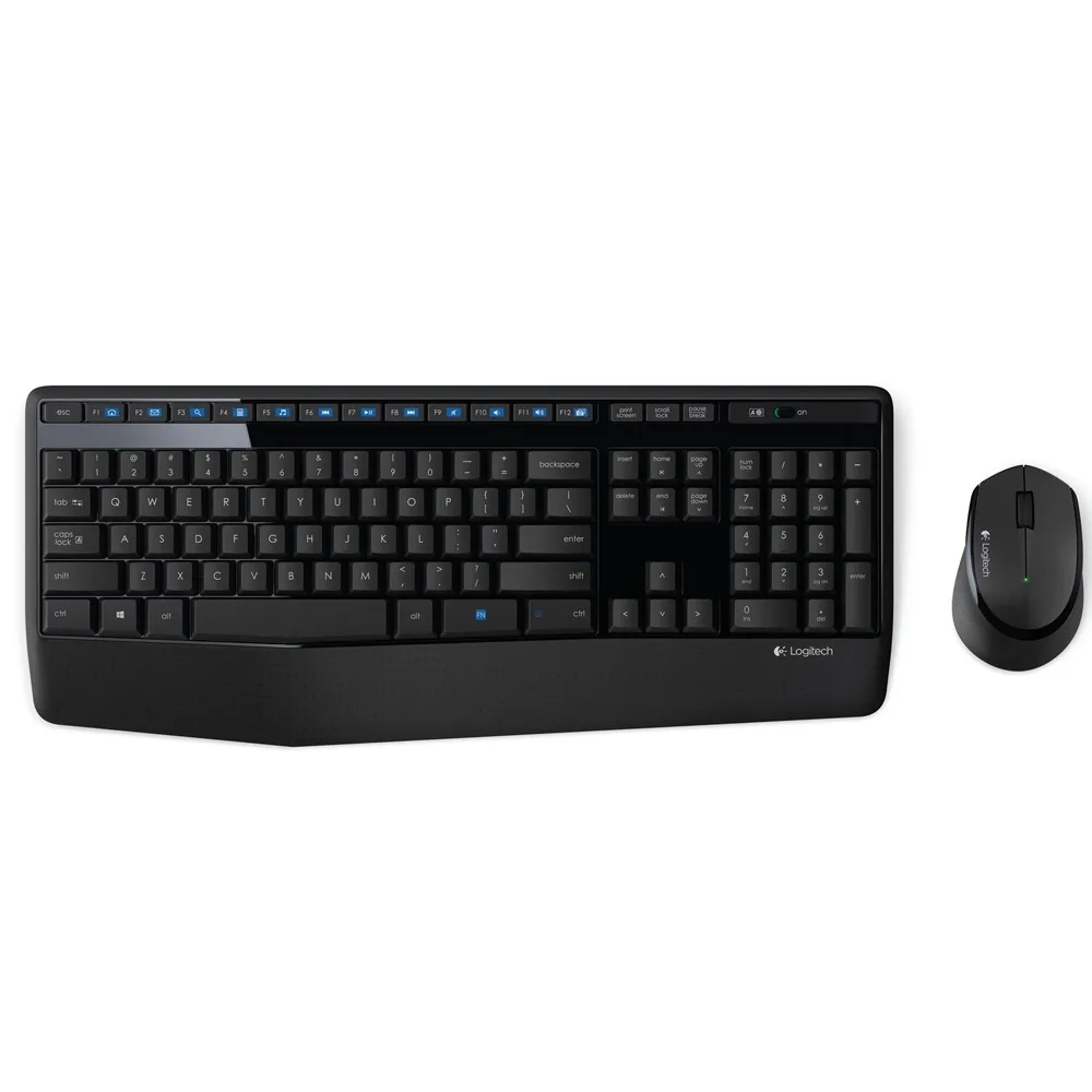 Teclado e Mouse Logitech Wireless MK345 Preto