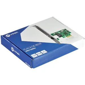 Placa de Rede 10/100/1000 PCI-E PRV1000E com suporte Low Profile 26261 - Vinik