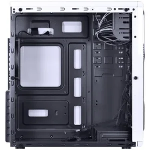 Gabinete Mid Tower VX Gaming Guardian Branco Full Window 02 Fan Frotal 120mm 26014 GRDBCOAZ2FCA - Vinik