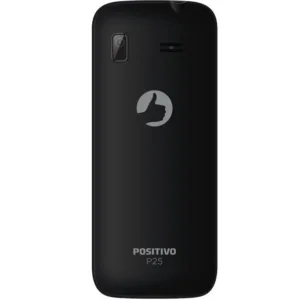 Celular P25, Tela 1.8, Câmera, Rádio FM, Dual Chip, Desbloqueado Preto - Positivo