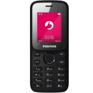 Celular P25, Tela 1.8, Câmera, Rádio FM, Dual Chip, Desbloqueado Preto - Positivo