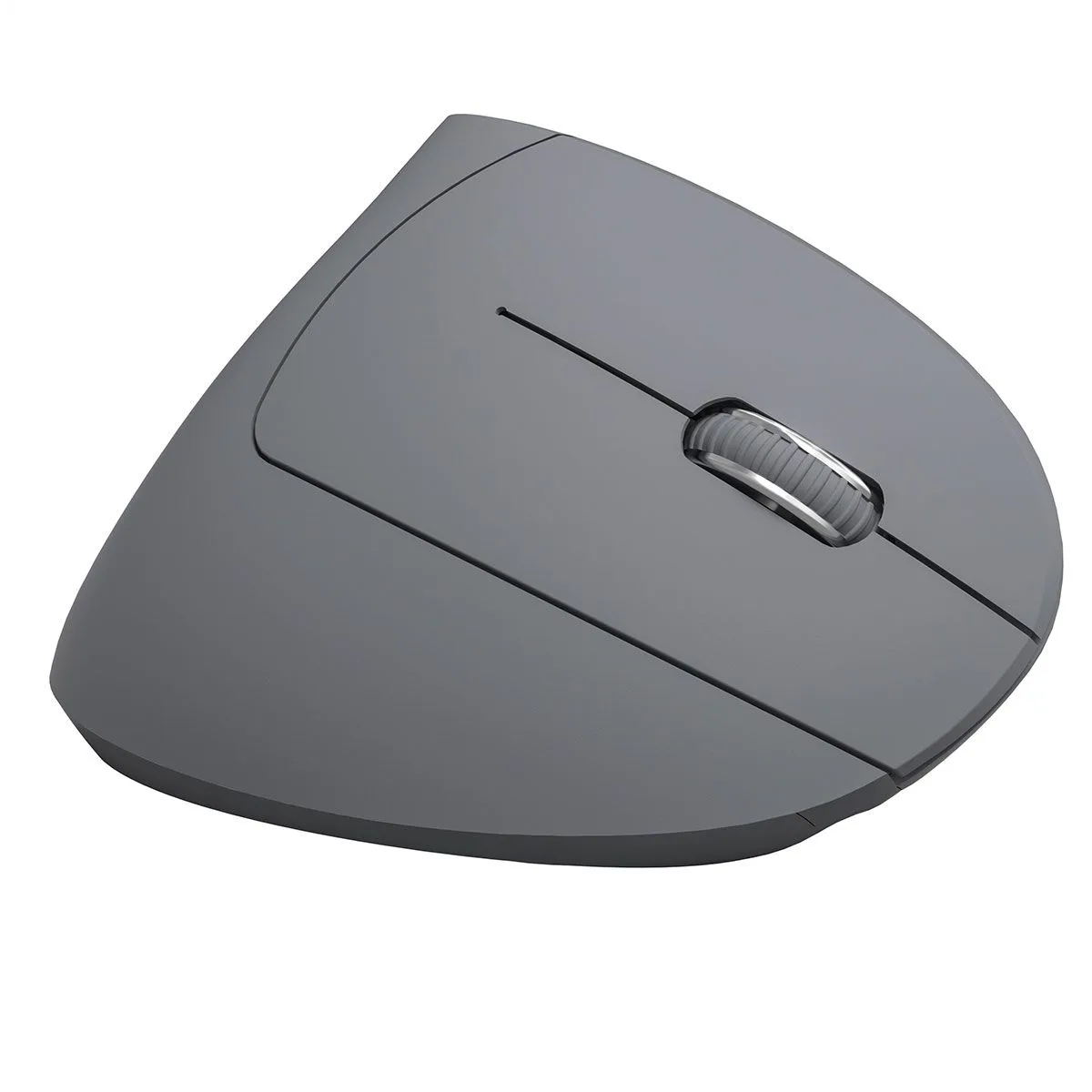 Mouse Sem Fio  Vinik Recarregavel 2.4 Ghz Vertical Ergonomico Ortopedico Power Fit 1600 Dpi Cinza Usb Pm300