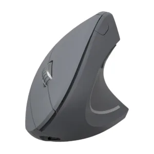 Mouse Sem Fio  Vinik Recarregavel 2.4 Ghz Vertical Ergonomico Ortopedico Power Fit 1600 Dpi Cinza Usb Pm300