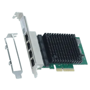 Placa De Rede Pcyes 2.5G Quad Port Rj45 Pci-E X4 Pcyes Lc2500-It4P