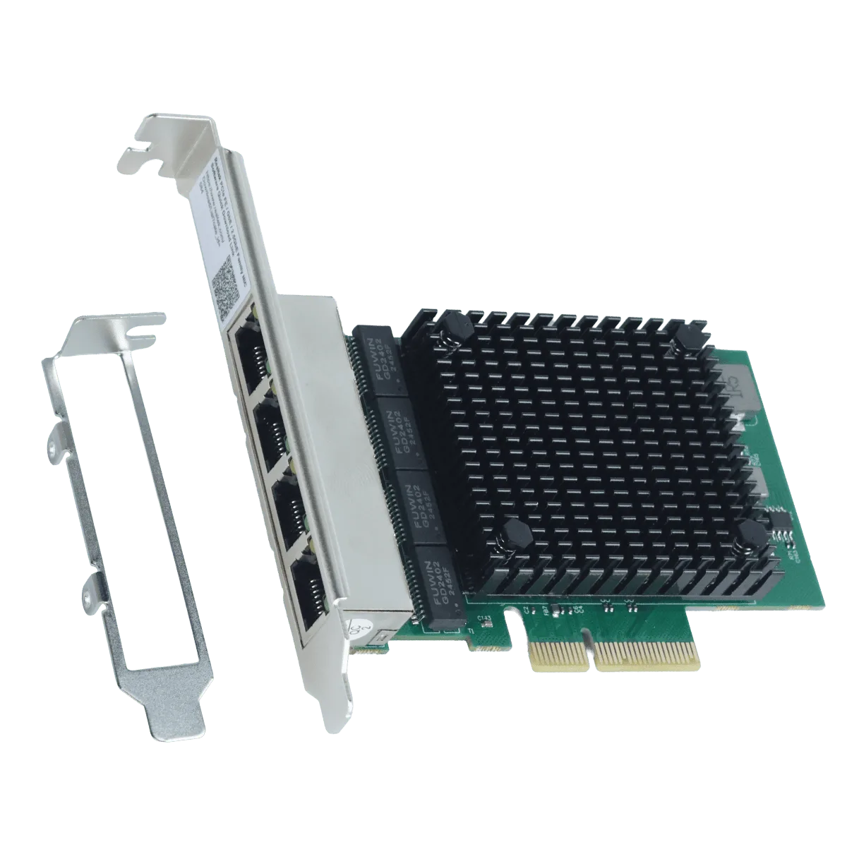 Placa De Rede Pcyes 2.5G Quad Port Rj45 Pci-E X4 Pcyes Lc2500-It4P