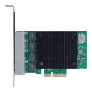 Placa De Rede Pcyes 2.5G Quad Port Rj45 Pci-E X4 Pcyes Lc2500-It4P