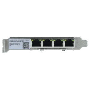 Placa De Rede Pcyes 2.5G Quad Port Rj45 Pci-E X4 Pcyes Lc2500-It4P