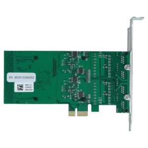 Placa De Rede Pcyes 2.5G Quad Port Rj45 Pci-E X4 Pcyes Lc2500-It4P