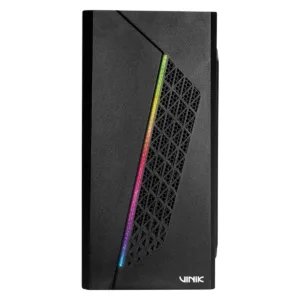 Gabinete Gamer Vinik Beam Preto com Lateral em Acrílico GGBACBK