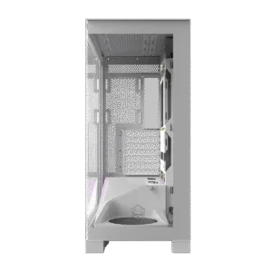 Gabinete Gamer PCYES Forcefield Flow White Ghost GFFFWG