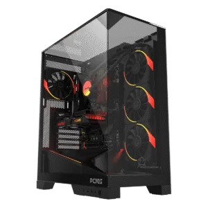 Gabinete Gamer PCYES Forcefield Dome Black Vulcan GFFDBV
