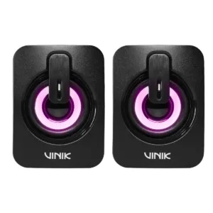 Caixa de Som Gamer Vinik Galaxy 6W 2.0 LED Rainbow VSPKG6WGL