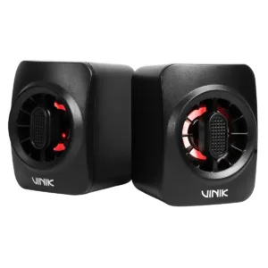 Caixa de Som Gamer Vinik Eclipse 6W 2.0 LED Rainbow VSPKG6WEC