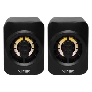 Caixa de Som Gamer Vinik Eclipse 6W 2.0 LED Rainbow VSPKG6WEC