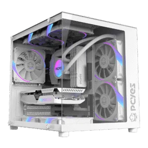 Gabinete Gamer PCYES Forcefield Mini White Ghost GFFMNWG