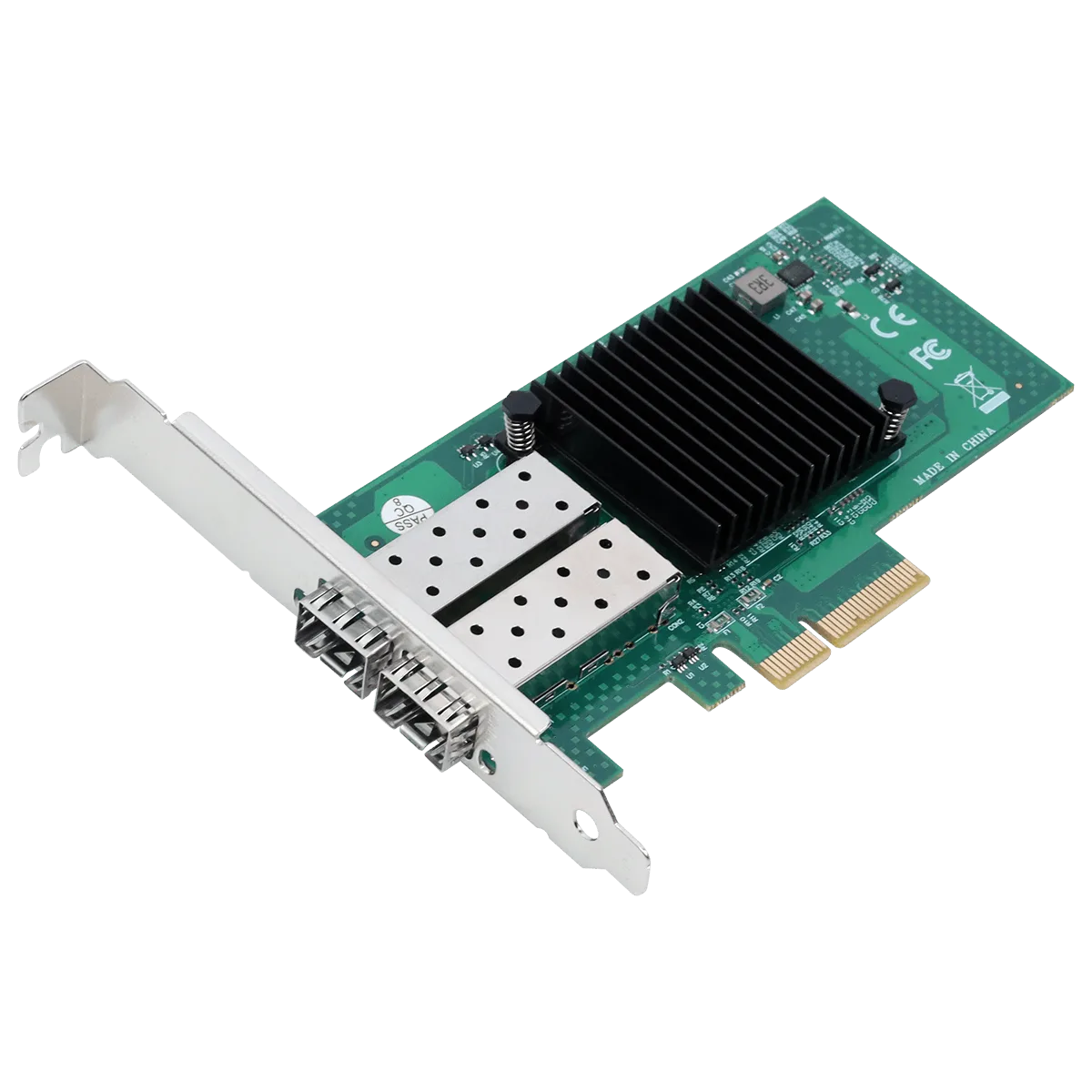 Placa de Rede PCYES 10G Dual Port SFP+ PCIe x4 PCYES-SFP10G2P